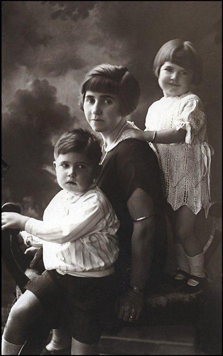 Grandmother with children