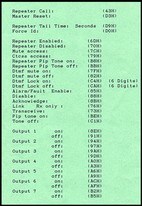 URC101 programming