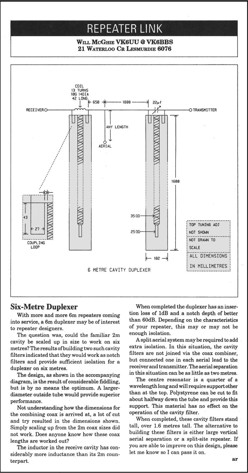 6M duplexer