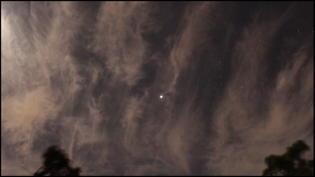 Jupiter and clouds