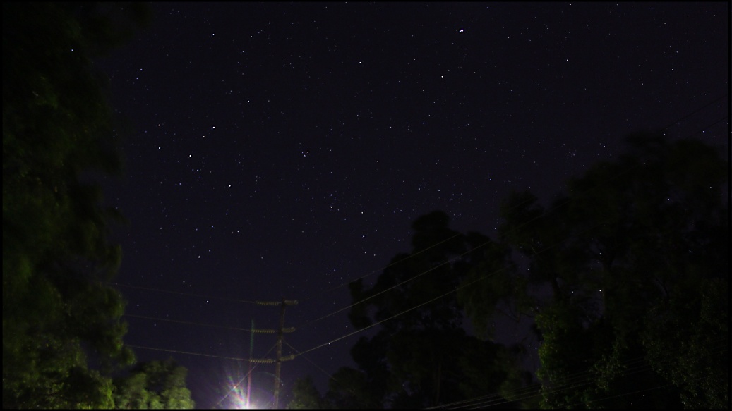 stars and power pole