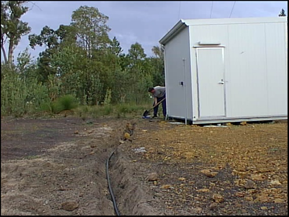 VK6RBP coax in trench