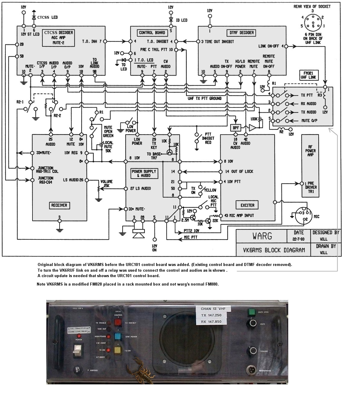 VK6RMS 2M Block Diagram