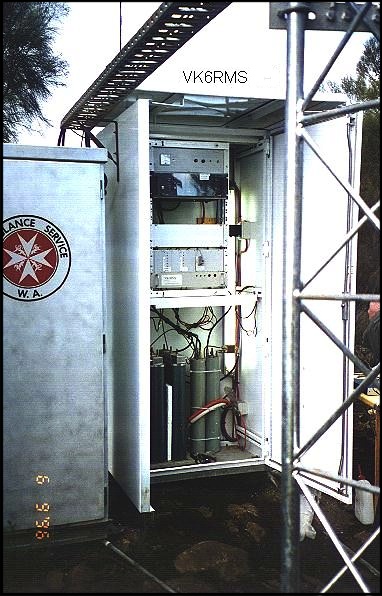 VK6RMS equipment inside cabinet