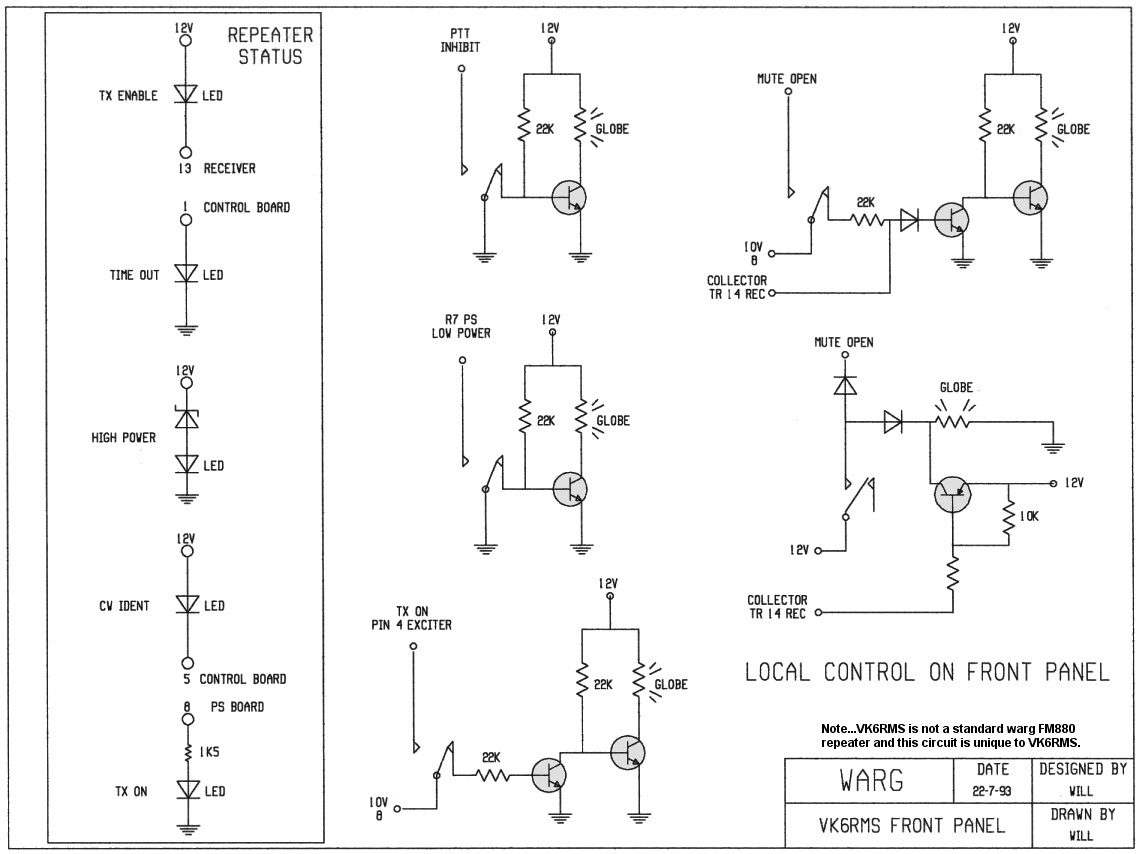 vk6rms front panel circuit