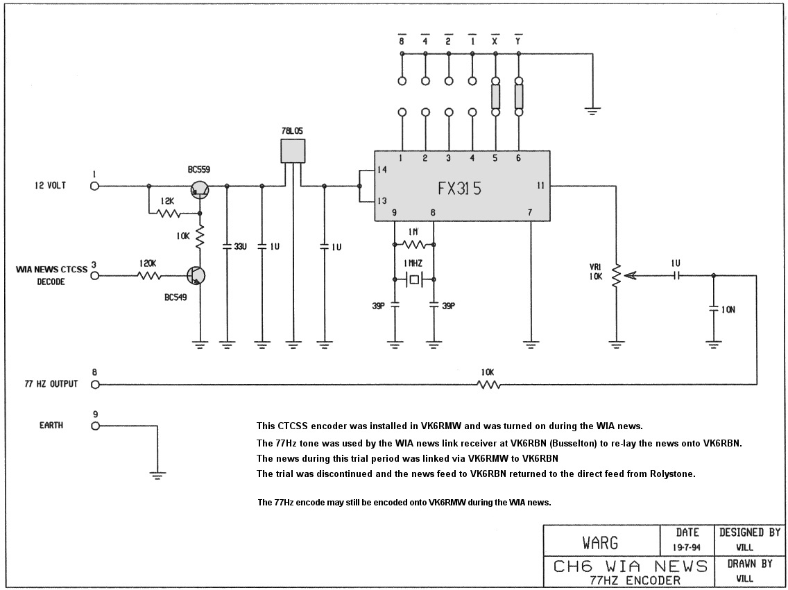 VK6RMW 77HZ encoder