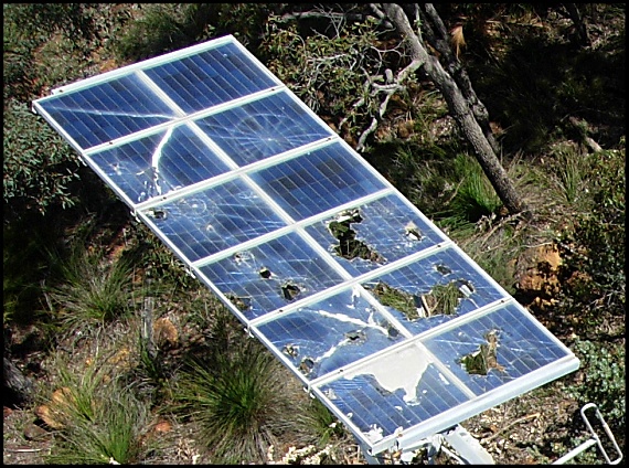 VK6RTH damaged solar array
